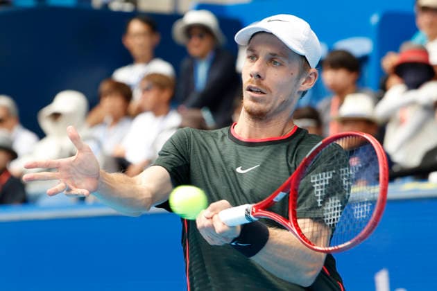 October 3, 2026, Tokyo, Japan: Denis Shapovalov (Canada) returns a shot against Alejandro Tabilo (Chile) during their Round of 16 match at the Kinoshita Group Japan Open Tennis Championships at Ariake Colosseum in Tokyo. The tournament runs from September 29 to October 6. Shapovalov won 7-5, 3-6, 6-4. Tennis 2026: Denis Shapovalov Battles Alejandro Tabilo In Japan Open - ZUMAm191 20261003_aap_m191_021 Copyright: xRodrigoxReyesxMarinx
