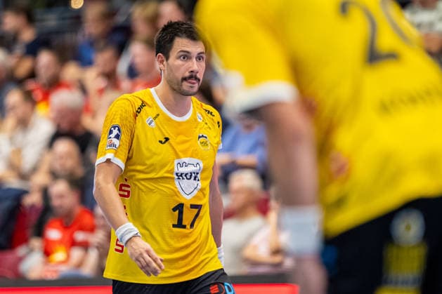 Nejc Planinsek, HSC 2000 Coburg, 17 GER, TuS N Luebbecke vs. HSC 2000 Coburg, Handball, 2nd Bundesliga, Matchday 6, 2026–2027 Season, October 2, 2026 GER, TuS N Luebbecke vs. HSC 2000 Coburg, Handball, 2. Bundesliga, Matchday 6, 2026–2027 season, October 2, 2026 Luebbecke Copyright: xEibner-Pressefoto JanxRollingerx EP_JSK