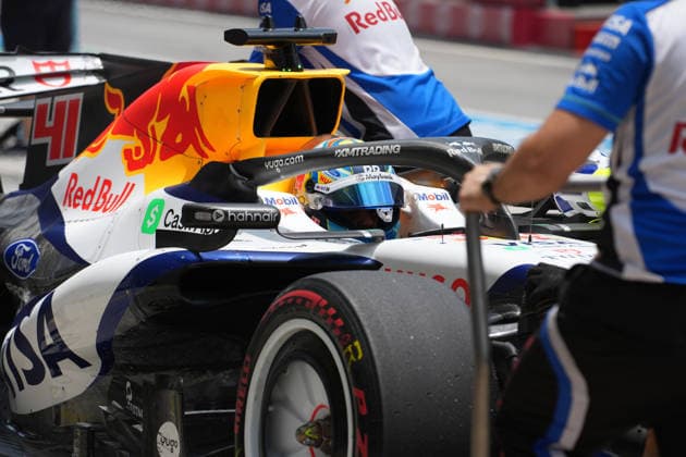 October 3, 2026, Sepang International Circuit, Kuala Lumpur, 2026 Formula 1 Gulf Air Bahrain Grand Prix, Arvid Lindblad (GBR), Visa Cash App Racing Bulls Formula One Team. Photo by Hasan Bratic, DeFodi Images