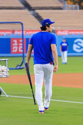 October 2, 2026, Los Angeles, California, USA: Shohei Ohtani 17 of the Los Angeles Dodgers at bat during a workout in preparation for Game 1 of the NLDS against the Atlanta Braves on Friday October 2, 2026 at Dodger Stadium in Los Angeles, California. JAVIER ROJAS PI Dodgers NLDS - Workout - ZUMAp124 20261002_zaa_p124_129 Copyright: xJavierxRojasx