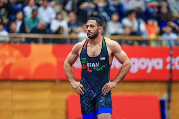 Asian Games, 97 kg Freestyle: Amirali Hamid Azarpira (IRI) Copyright: xAmirrezaxAliasgarix