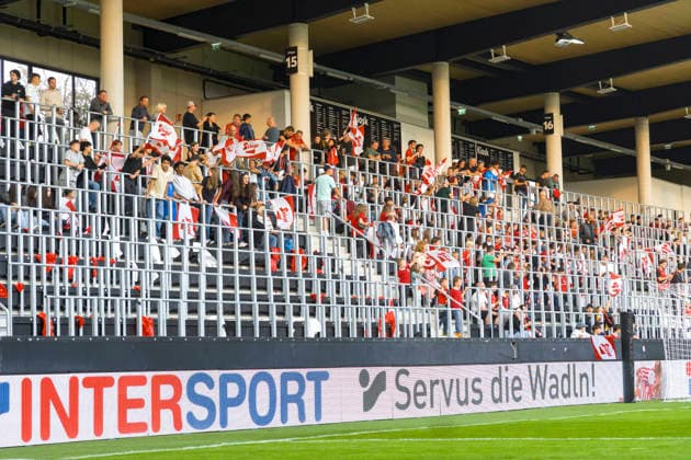 October 2, 2026, Vienna, Austria 2027 UEFA European U-21 Qualification: Austria vs. Denmark Fans wave Stiegl flags Copyright: xJulianxSindricx