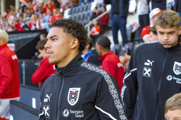 October 2, 2026, Vienna, Austria 2027 UEFA European U-21 Qualification: Austria vs. Denmark Jacob Hödl during the warm-up Copyright: xJulianxSindricx