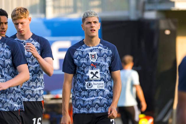 October 2, 2026, Vienna, Austria 2027 UEFA European U-21 Qualification: Austria vs. Denmark Vasilije Markovic warming up Copyright: xJulianxSindricx