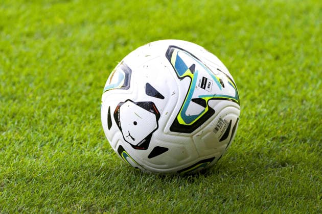 October 2, 2026, Vienna, Austria 2027 UEFA European U-21 Qualification: Austria vs. Denmark The match ball on the field Copyright: xJulianxSindricx