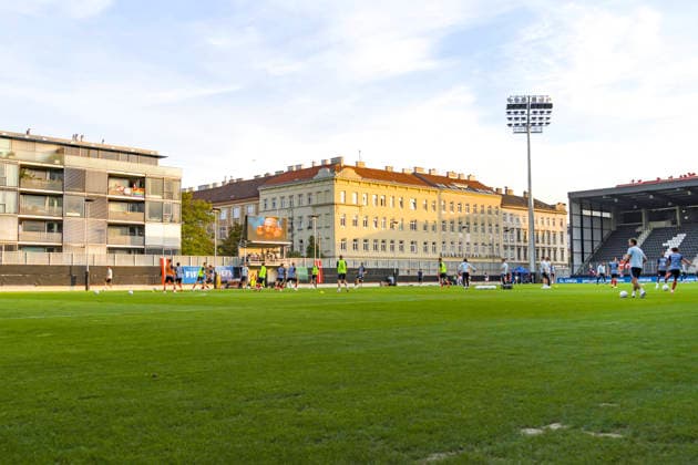 October 2, 2026, Vienna, Austria 2027 UEFA European U-21 Qualification: Austria vs. Denmark The Austrian U-21 national team, Nationalteam warming up Copyright: xJulianxSindricx