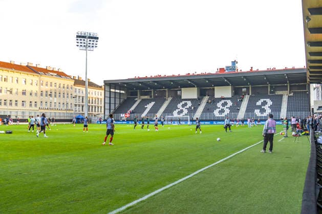 October 2, 2026, Vienna, Austria 2027 UEFA European U-21 Qualification: Austria vs. Denmark The Austrian U-21 national team, Nationalteam warming up Copyright: xJulianxSindricx