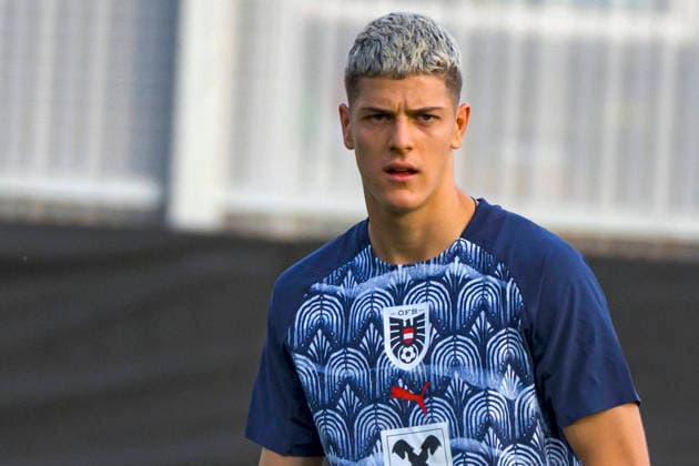 October 2, 2026, Vienna, Austria 2027 UEFA European U-21 Qualification: Austria vs. Denmark Vasilije Markovic warming up Copyright: xJulianxSindricx
