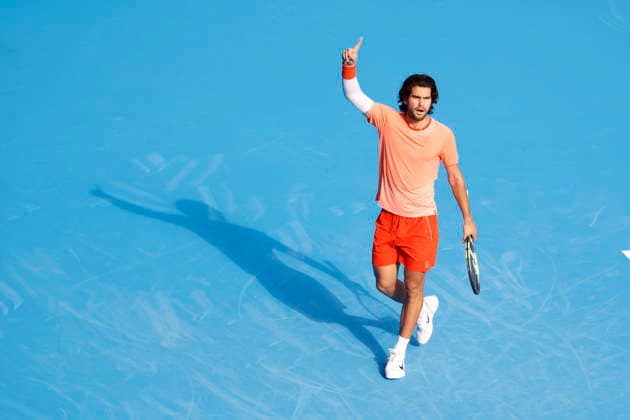 October 3, 2026, Tokyo, Japan: Carlos Alcaraz (Spain) reacts against Matteo Arnaldi (Italy) during their Round of 16 match at the Kinoshita Group Japan Open Tennis Championships at Ariake Colosseum in Tokyo. The tournament runs from September 29 to October 6. Alcaraz won 7-6(6), 6-1. Tokyo Japan - ZUMAm191 20261003_aap_m191_031 Copyright: xRodrigoxReyesxMarinx