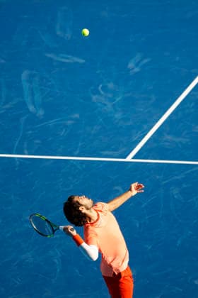 October 3, 2026, Tokyo, Japan: Carlos Alcaraz (Spain) serves against Matteo Arnaldi (Italy) during their Round of 16 match at the Kinoshita Group Japan Open Tennis Championships at Ariake Colosseum in Tokyo. The tournament runs from September 29 to October 6. Alcaraz won 7-6(6), 6-1. Tokyo Japan - ZUMAm191 20261003_aap_m191_038 Copyright: xRodrigoxReyesxMarinx