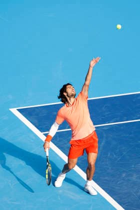 October 3, 2026, Tokyo, Japan: Carlos Alcaraz (Spain) serves against Matteo Arnaldi (Italy) during their Round of 16 match at the Kinoshita Group Japan Open Tennis Championships at Ariake Colosseum in Tokyo. The tournament runs from September 29 to October 6. Alcaraz won 7-6(6), 6-1. Tokyo Japan - ZUMAm191 20261003_aap_m191_042 Copyright: xRodrigoxReyesxMarinx