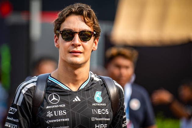MOTORSPORTS - Formula 1 - 2026 Bahrain Grand Prix in Malaysia Photo by IPA ABACAPRESS.COM89248779 - George Russell (GBR) - Mercedes-AMG PETRONAS F1 Team during Saturday s practice sessions for the 2026 Formula 1 Gulf Air Bahrain Grand Prix in Malaysia at the Sepang International Circuit in Sepang, Malaysia. Round 16 of 23 of the 2026 FIA Formula One World Championship, WM, Weltmeisterschaft held October 2–4, 2026. The race was moved from Bahrain to Malaysia and held at the Sepang International Circuit during the 2026 Bahrain Grand Prix in Malaysia, part of the Formula 1 Championship, on October 3, 2026.  Copyright: xIPAxSport ABACAx