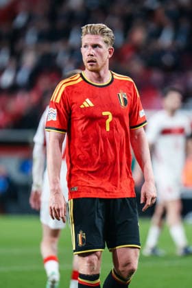 LIEGE, BELGIUM - OCTOBER 02: Kevin De Bruyne (Belgien, 7) UEFA Nations League match between Belgium and Türkiye at Stade Maurice Dufrasne on October 02, 2026 in Liege, Belgium. Copyright: xNatachaxFreisenx