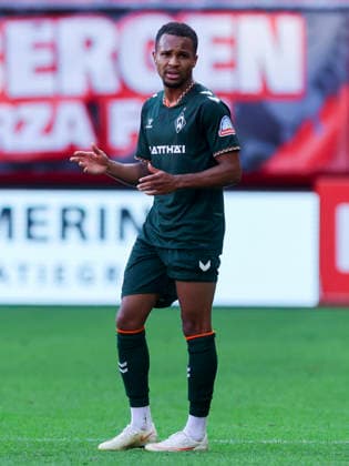 Felix Agu of Werder Bremen looks disappointed during the friendly match between Hannover 96 and SC Verl, Heinz von Heiden Arena on October 2, 2026, in Hannover, Germany. Photo by Marco Steinbrenner, DeFodi Images. Felix Agu of Werder Bremen looks dejected during the friendly match between Hannover 96 and SC Verl at Heinz von Heiden Arena on October 2, 2026 in Hanover, Germany. Photo by Marco Steinbrenner, DeFodi Images. Photo by Marco Steinbrenner, DeFodi Images.