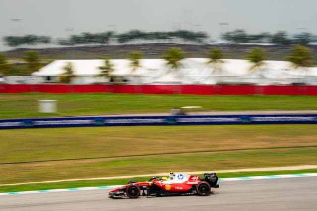 2026 Formula 1 Gulf Air Bahrain Grand Prix - Malaysia LEWIS HAMILTON 44 (GBR) of Scuderia Ferrari HP (Ferrari SF-26) on Saturday during the 2026 Formula 1 Gulf Air Bahrain Grand Prix in Malaysia at Sepang International Circuit in Kuala Lumpur, Malaysia, on October 3, 2026. Photo by Antoine Lapeyre Reveries Agency ABACAPRESS.COM Kuala Lumpur Malaysia  Copyright: xAntoinexLapeyre ReveriesxAgency ABACAx