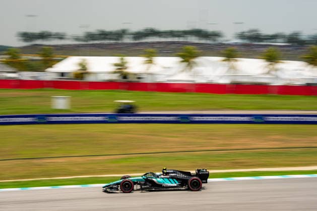 2026 Formula 1 Gulf Air Bahrain Grand Prix - Malaysia ANDREA KIMI ANTONELLI 12 (ITA) of Mercedes-AMG PETRONAS Formula One Team (Mercedes-AMG F1 W17) on Saturday during the 2026 Formula 1 Gulf Air Bahrain Grand Prix in Malaysia at Sepang International Circuit in Kuala Lumpur, Malaysia, on October 3, 2026. Photo by Antoine Lapeyre Reveries Agency ABACAPRESS.COM Kuala Lumpur Malaysia  Copyright: xAntoinexLapeyre ReveriesxAgency ABACAx
