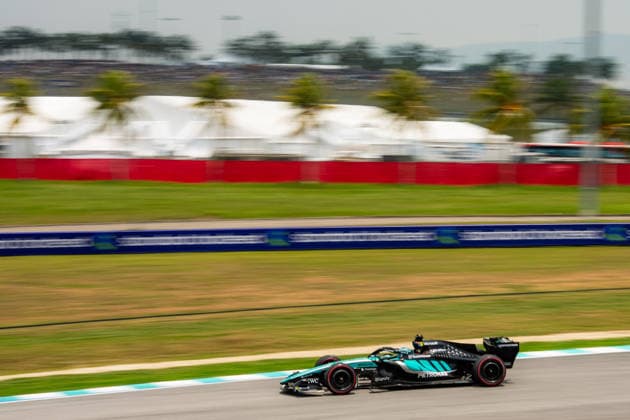 2026 Formula 1 Gulf Air Bahrain Grand Prix - Malaysia GEORGE RUSSELL 63 (GBR) of Mercedes-AMG PETRONAS Formula One Team (Mercedes-AMG F1 W17) on Saturday during the 2026 Formula 1 Gulf Air Bahrain Grand Prix in Malaysia at Sepang International Circuit in Kuala Lumpur, Malaysia, on October 3, 2026. Photo by Antoine Lapeyre Reveries Agency ABACAPRESS.COM Kuala Lumpur Malaysia  Copyright: xAntoinexLapeyre ReveriesxAgency ABACAx