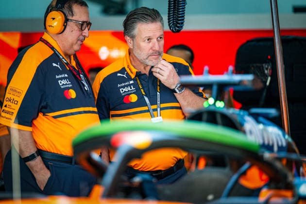 MOTORSPORTS - Formula 1 - 2026 Bahrain Grand Prix in Malaysia Photo by IPA ABACAPRESS.COM89249247 - Zak Brown (USA) — CEO of McLaren Racing — during Saturday s practice sessions for the 2026 Formula 1 Gulf Air Bahrain Grand Prix in Malaysia at the Sepang International Circuit in Sepang, Malaysia. Round 16 of 23 in the 2026 FIA Formula One World Championship, WM, Weltmeisterschaft held October 2–4, 2026. The race was moved from Bahrain to Malaysia and held at the Sepang International Circuit during the 2026 Bahrain Grand Prix in Malaysia, part of the Formula 1 Championship, on October 3, 2026.  Copyright: xIPAxSport ABACAx