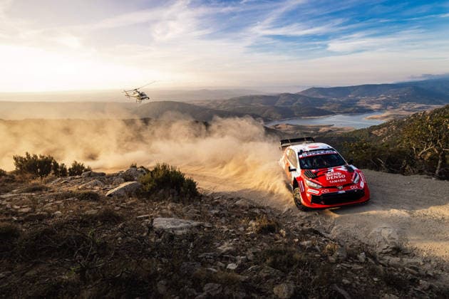 AUTO - WRC, Motorsport Rallye, WM - RALLY ITALIA SARDEGNA 2026 18 Takamoto KATSUTA, Aaron JOHNSTON, TOYOTA GR Yaris Rally1, action during the 2026 Rally Italia Sardegna, 13th round of the 2026 WRC World Rally Car Championship, from October 1 to 4, 2026 at Alghero, Italy - AlgheroItaly  Copyright: xNikosxKatikisx