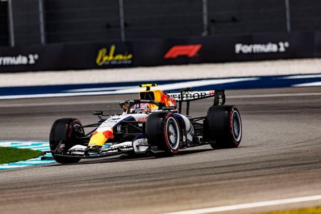 RECORD DATE NOT STATED 3rd October 2026; Sepang IC, Kuala Lumpur, Malaysia; Formula 1, Bahrain Grand Prix, Qualifying Day; Liam Lawson (30) of New Zealand and Visa Cash App Racing Bulls Formula One Team during Free Practice 3 at the Bahrain Grand Prix StephenxBlackberry