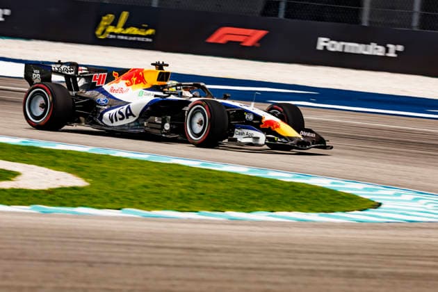 RECORD DATE NOT STATED 3rd October 2026; Sepang IC, Kuala Lumpur, Malaysia; Formula 1, Bahrain Grand Prix, Qualifying Day; Arvid Lindblad (41) of Great Britain and Visa Cash App Racing Bulls Formula One Team during Free Practice 3 at the Bahrain Grand Prix StephenxBlackberry