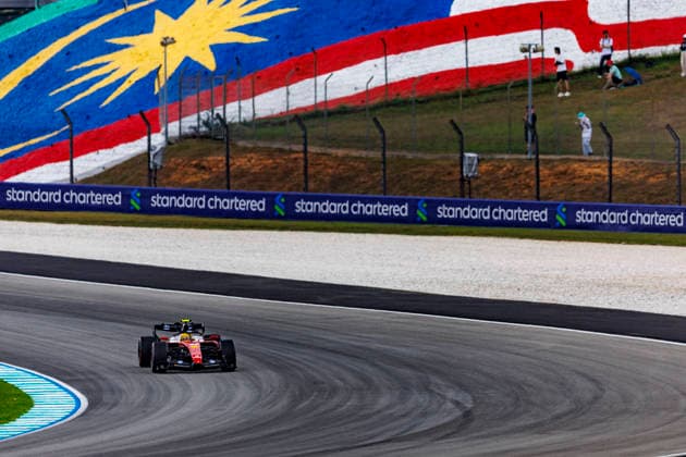 RECORD DATE NOT STATED 3rd October 2026; Sepang IC, Kuala Lumpur, Malaysia; Formula 1, Bahrain Grand Prix, Qualifying Day; Lewis Hamilton (44) of Great Britain and Scuderia Ferrari HP during Free Practice 3 at the Bahrain Grand Prix StephenxBlackberry