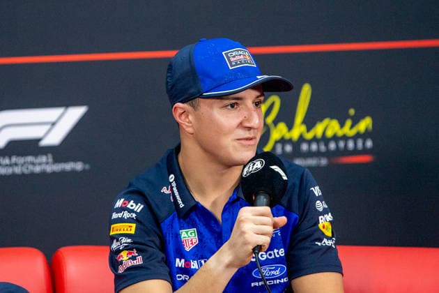 3rd October 2026; Sepang IC, Kuala Lumpur, Malaysia; Formula 1, Bahrain Grand Prix, Qualifying Day; Isack Hadjar (6) of France and Oracle Red Bull Racing at the press conference, PK, Pressekonferenz DavidxAsh