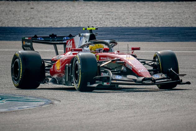 3rd October 2026; Sepang IC, Kuala Lumpur, Malaysia; Formula 1, Bahrain Grand Prix, Qualifying Day; Lewis Hamilton (44) of Great Britain and Scuderia Ferrari HP get a superb qualifying round to clinch 2nd on the grid for Sunday DavidxAsh