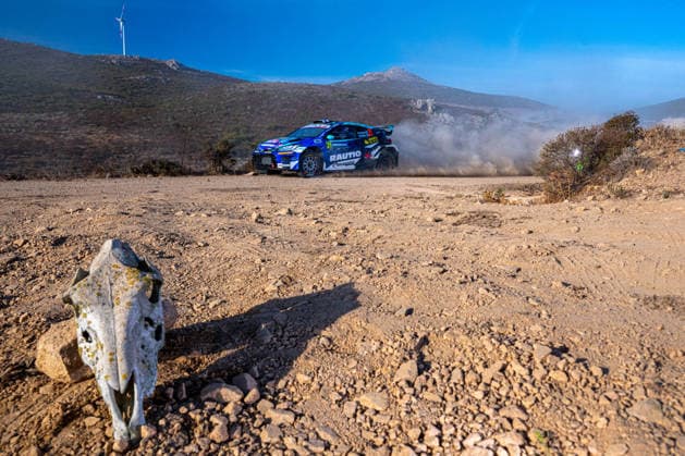 FIA WRC, Motorsport Rallye, WM 2026: Rally Italia Sardegna - Day 3 Roope Korhonen (FIN) and Anssi Viinikka (FIN) on a Toyota GR Yaris Rally2 in action during the FIA WRC RALLY ITALIA SARDEGNA in Alghero, Italy on 1-4 October, 2026. Alghero Sardinia Italy  Copyright: xFedericoxManonix originalFilename:manoni-rallyita261003_npUrf.jpg