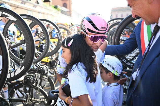 03-10-2026 Giro Dell emilia; 2026, Movistar; Quintana Rojas Nairo, Alexander; Figli Quintana Rojas Nairo, Alexander; Ferrara;