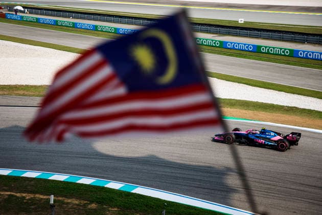 F1 - BAHRAIN GRAND PRIX IN MALAYSIA 2026 43 COLAPINTO Franco (arg), Alpine F1 Team A526, action Malaysian flag, drapeau during the 2026 Formula 1 Bahrain Grand Prix in Malaysia, 16th round of the 2026 Formula One World Championship, WM, Weltmeisterschaft from October 2 to 4, 2026 on the Sepang International Circuit, in Sepang, Malaysia - SepangMalaysia  Copyright: xXavixBonillax