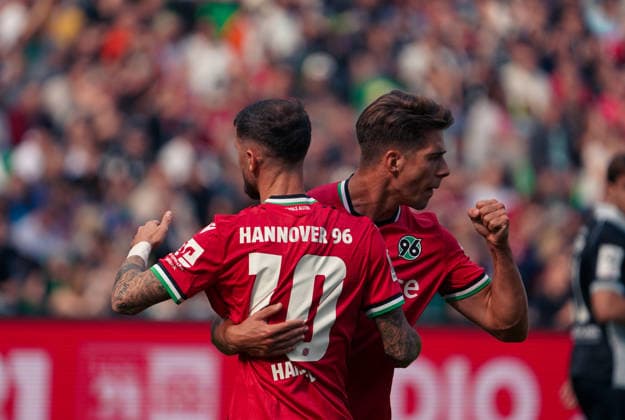 Germany Soccer Friendly Matches 2026–2027, Hannover 96 vs. SC Verl at Heinz von Heiden Arena in Hannover: Goal and goal celebration by Marcel Hartel for Hannover 96, 10 Copyright: xAymanxAlahmedx