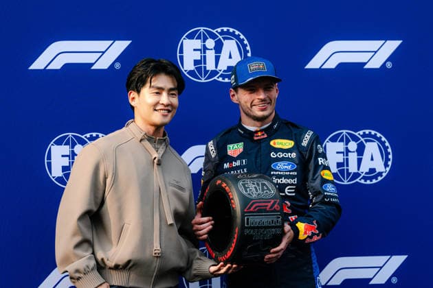 2026 Malaysian GP - Sepang Circuit - Pilots MAX VERSTAPPEN (NED) of Oracle Red Bull Racing POLE AWARD Qualifying Parc Ferme on Saturday during the 2026 Formula 1 Gulf Air Bahrain Grand Prix in Malaysia at Sepang International Circuit on October 3, 2026. Photo by Tan Jun Da ABACAPRESS.COM Kuala Lumpur Malaysia Copyright: xJunxDaxTan ABACAx