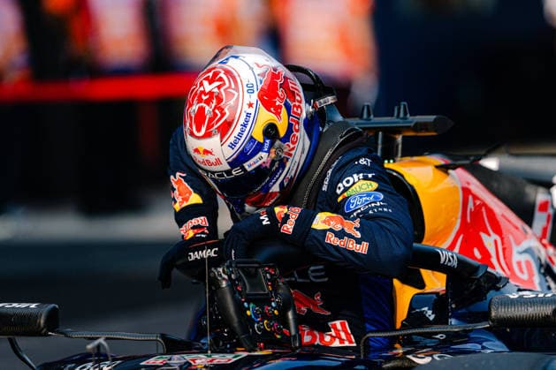 2026 Malaysian GP - Sepang Circuit - Pilots MAX VERSTAPPEN (NED) of Oracle Red Bull Racing Qualifying Parc Ferme on Saturday during the 2026 Formula 1 Gulf Air Bahrain Grand Prix in Malaysia at Sepang International Circuit on October 3, 2026. Photo by Tan Jun Da ABACAPRESS.COM Kuala Lumpur Malaysia Copyright: xJunxDaxTan ABACAx