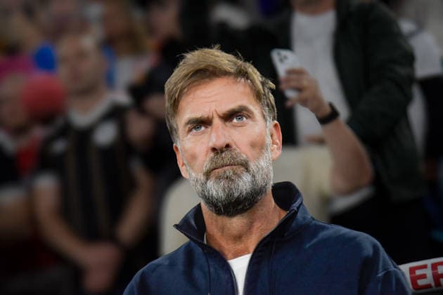 Jürgen Klopp, Germany Coach, Facial Expressions, Strong Facial Expression, Emotion, October 1, 2026 ¢ Soccer ¢ Nations League ¢ Germany vs. Serbia, Allianz Arena, Munich, Bavaria, Germany Copyright: xpepphotox xHorstxMauelshagenx pep00321, pep_20261001_hm