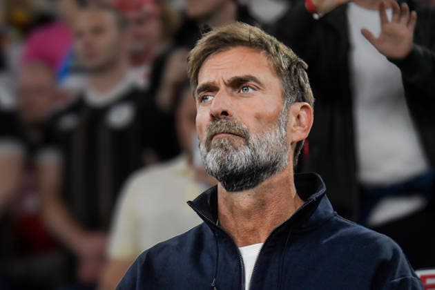 Jürgen Klopp, Germany Coach, Facial Expressions, Strong Facial Expression, Emotion, Thoughtful, October 1, 2026 ¢ Soccer ¢ Nations League ¢ Germany vs. Serbia, Allianz Arena, Munich, Bavaria, Germany Copyright: xpepphotox xHorstxMauelshagenx pep00321, pep_20261001_hm