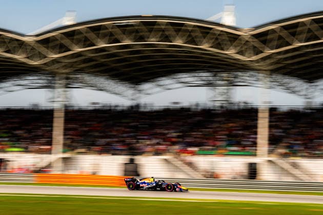 2026 Malaysian GP - Sepang Circuit MAX VERSTAPPEN 1 (NED) of Oracle Red Bull Racing (Red Bull Racing RB22) on Saturday during the 2026 Formula 1 Gulf Air Bahrain Grand Prix in Malaysia at Sepang International Circuit in Kuala Lumpur, Malaysia, on October 3, 2026. Photo by Antoine LAPEYRE Reveries Agency ABACAPRESS.COM Kuala Lumpur Malaysia Copyright: xAntoinexLapeyre ReveriesxAgency ABACAx
