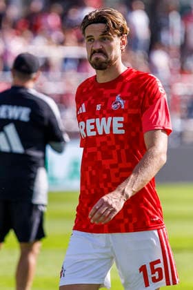 KOELN, GERMANY - OCTOBER 3, 2026: Imad Rondic (1. FC Köln, 15) during the warm up before the friendly match between FC Viktoria Köln vs. 1. FC Köln at the Sportpark Hoehenberg on October 3, 2026 in Koeln, Germany. DFL REGULATIONS PROHIBIT ANY USE OF PHOTOGRAPHS AS IMAGE SEQUENCES AND OR QUASI-VIDEO. Nordrhein-Westfalen Germany Copyright: xLeahxKohringx