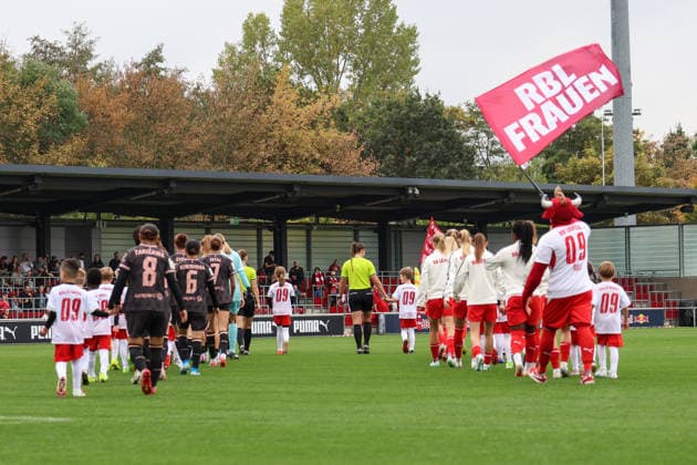 Germany Soccer Google Pixel Women s Bundesliga 2026 2027, Matchday 6: RB Leipzig vs. FSV Mainz 05, RB Leipzig Training Center, Leipzig: Teams Take the Field Copyright: xLucasxWalterx