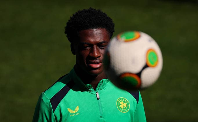 Republic of Ireland Squad Training, TSC Arena, BaÄka Topola, Serbia 3 10 2026 James Abankwah James Abankwah 3 10 2026  Copyright: xx RB1_4939