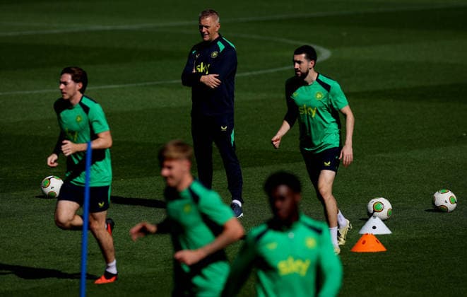 Republic of Ireland Squad Training, TSC Arena, BaÄka Topola, Serbia 3 10 2026 Head Coach Heimir Hallgrimsson Heimir Hallgrimsson 3 10 2026  Copyright: xx RB1_5865