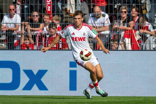 Borna Sosa 1 FC Cologne, 03 on the Ball FC Viktoria Cologne vs. FC Hansa Rostock, Soccer, 3rd Division, Matchday 5, 2026–2027 Season, September 11, 2026 DFL DFB regulations prohibit any use of photographs as image sequences and or quasi-video: FC Viktoria Cologne vs. FC Hansa Rostock, soccer, 3. Liga, Matchday 5, 2026–2027 season, September 11, 2026, Cologne Copyright: xEibner-Pressefoto ThomasxHaeslerx EP_THR