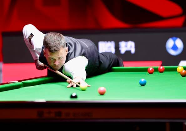 (261003) -- SHENZHEN, Oct. 3, 2026 -- Jimmy Robertson of England competes during the semifinal against Yuan Sijun of China at World Snooker Tour Shenzhen Open 2026 in Shenzhen, south China s Guangdong Province, Oct. 3, 2026. ) (SP)CHINA-SNOOKER-SHENZHEN OPEN (CN) LuxHanxin 