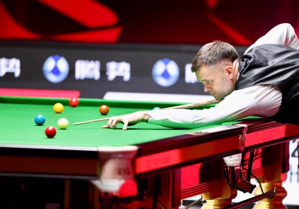 (261003) -- SHENZHEN, Oct. 3, 2026 -- Jimmy Robertson of England competes during the semifinal against Yuan Sijun of China at World Snooker Tour Shenzhen Open 2026 in Shenzhen, south China s Guangdong Province, Oct. 3, 2026. ) (SP)CHINA-SNOOKER-SHENZHEN OPEN (CN) LuxHanxin 