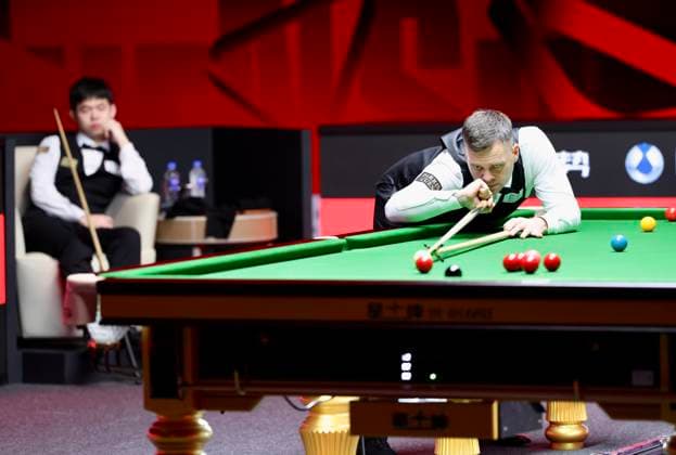 (261003) -- SHENZHEN, Oct. 3, 2026 -- Jimmy Robertson of England competes during the semifinal against Yuan Sijun of China at World Snooker Tour Shenzhen Open 2026 in Shenzhen, south China s Guangdong Province, Oct. 3, 2026. ) (SP)CHINA-SNOOKER-SHENZHEN OPEN (CN) LuxHanxin