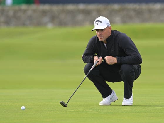Alfred Dunhill Links Championship Alex Noren lines up his putt for the 1st hole during the Alfred Dunhill Links Championship at St Andrews, St Andrews 03 10 2026 UK Newspapers OUT Copyright: xKrisxCargillx FIL-24023-0010