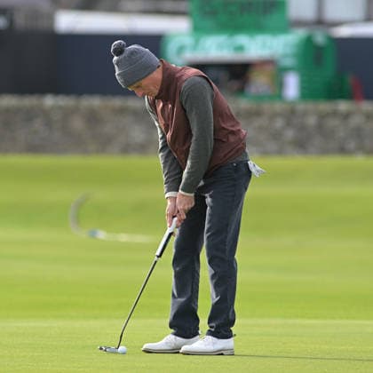 Alfred Dunhill Links Championship Joe Baratta putts during the Alfred Dunhill Links Championship at St Andrews, St Andrews 03 10 2026 UK Newspapers OUT Copyright: xKrisxCargillx FIL-24023-0024