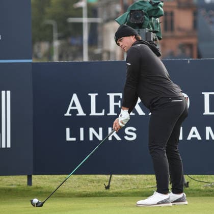 Alfred Dunhill Links Championship Michael La Sasso tees off during the Alfred Dunhill Links Championship at St Andrews, St Andrews 03 10 2026 UK Newspapers OUT Copyright: xKrisxCargillx FIL-24023-0036