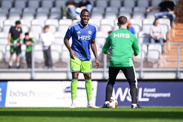 October 3, 2026, Soccer, 2026–2027 Season, Friendly Match, SC Austria Lustenau vs. FC Schalke 04, Bryan Lasme, FC Schalke 04 xRHR PHOTO YYx Copyright: KROEGER RHR-FOTOx RHR-FOTO YY