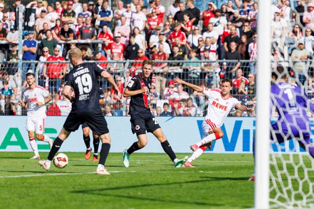KOELN, GERMANY - OCTOBER 3, 2026: Luca Waldschmidt (1. FC Köln, 7) during the friendly match between FC Viktoria Köln vs. 1. FC Köln at the Sportpark Hoehenberg on October 3, 2026 in Koeln, Germany. DFL REGULATIONS PROHIBIT ANY USE OF PHOTOGRAPHS AS IMAGE SEQUENCES AND OR QUASI-VIDEO. Nordrhein-Westfalen Germany Copyright: xLeahxKohringx